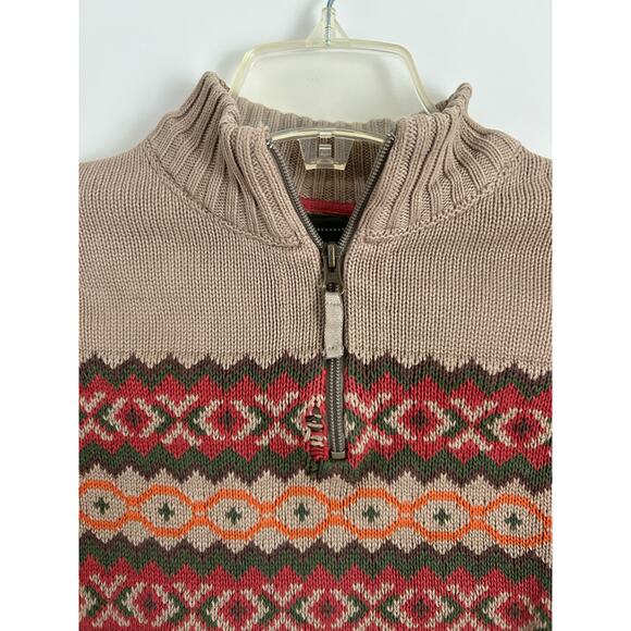 Eddie Bauer Kid's Fair Isle Cotton Sweater, Size Small - Picture 3 of 6